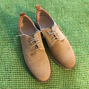 Tan/Camel suede leather shoes